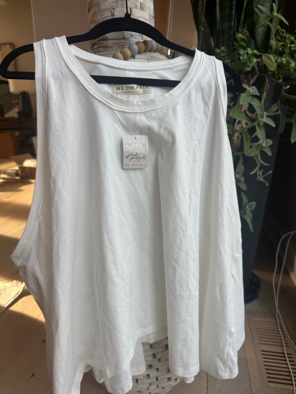 We The Free White Relaxed Tank Top